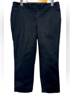 DALIA Black Cropped Capri Pants Career Wear Stretch Office